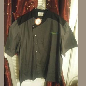 Happy Chef 2X Culinary Chef Grey/Black Short Sleev